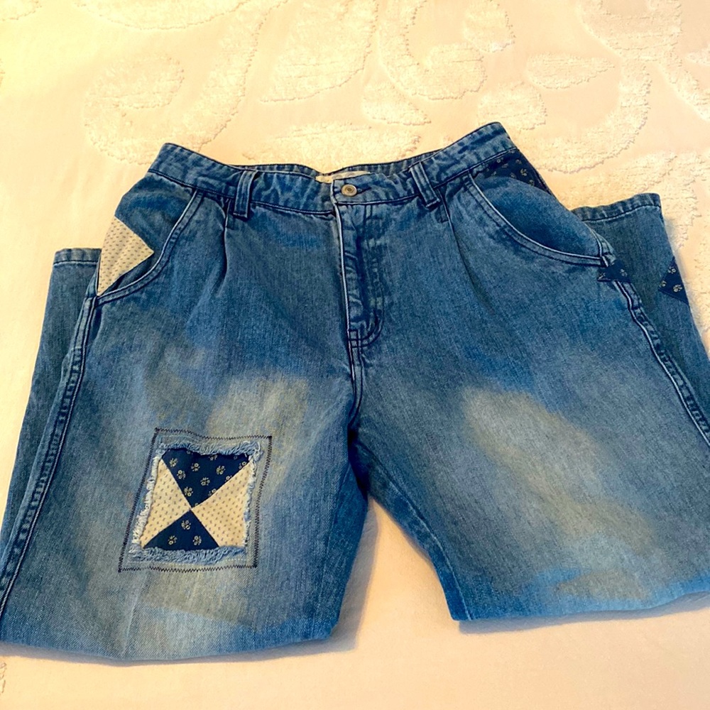 Free People Patchwork Jeans. Size 28